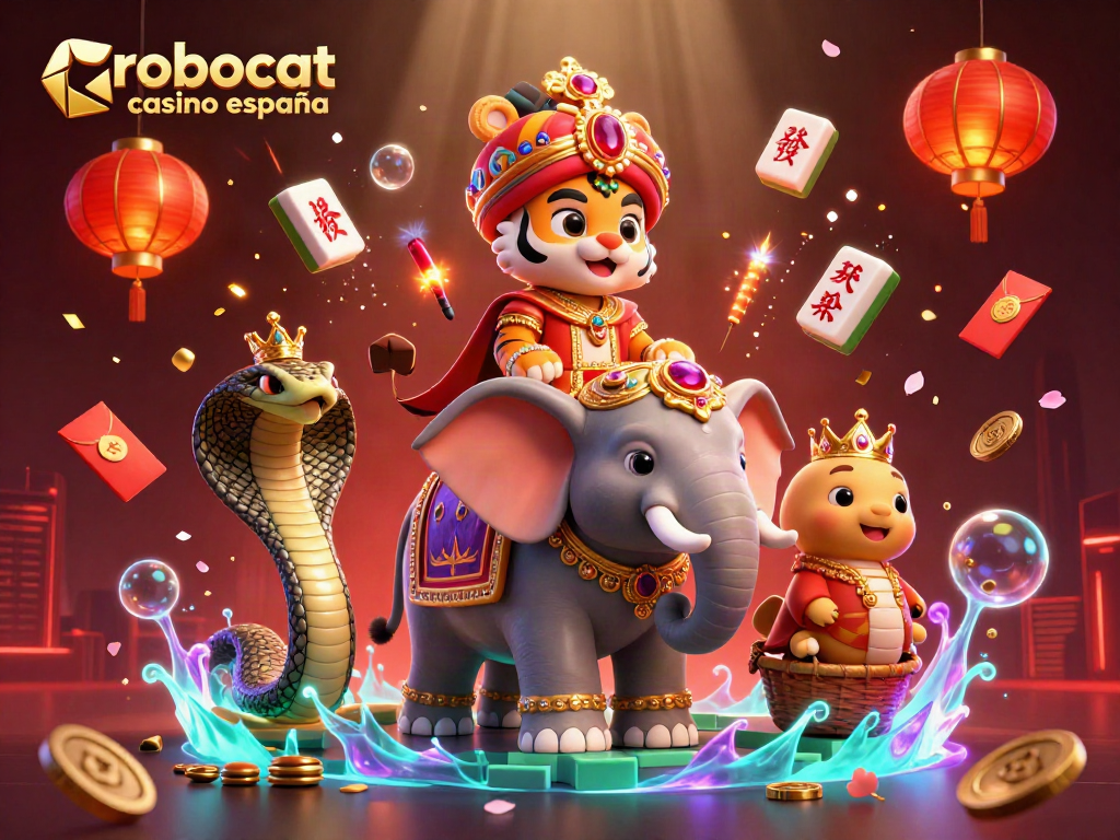 Experience the excitement of robocat casino españa with powerful gaming symbols, vibrant characters, and dynamic elements.
