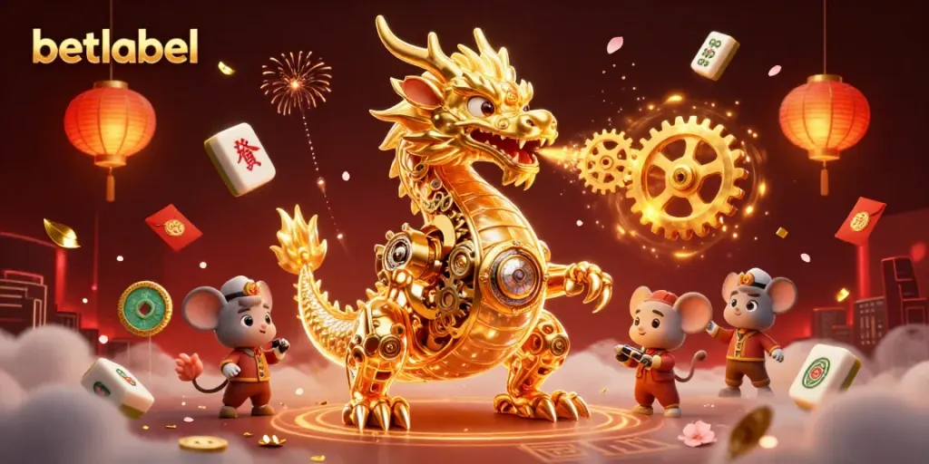 Betlabel brings thrilling dragon adventures to life in this vibrant gambling scene.
